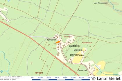 Illustrerad karta över fastigheten eller området