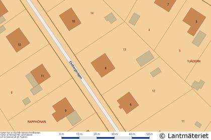 Illustrerad karta över fastigheten eller området