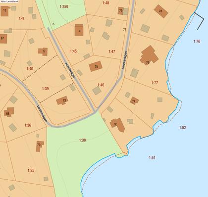 Illustrerad karta över fastigheten eller området