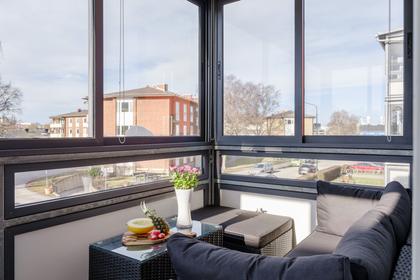 Balkong eller utsiktsbild