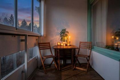 Balkong eller utsiktsbild