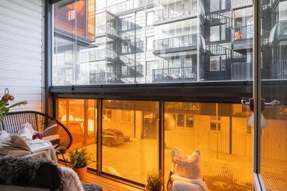 Balkong eller utsiktsbild