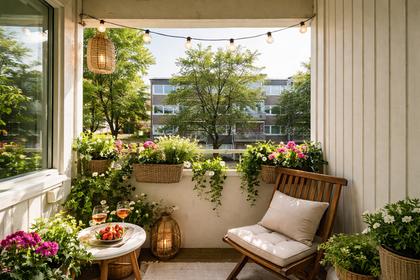 Balkong eller utsiktsbild