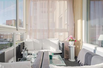 Balkong eller utsiktsbild