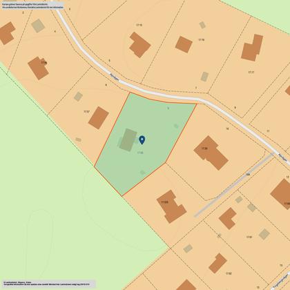 Illustrerad karta över fastigheten eller området