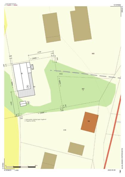 Illustrerad karta över fastigheten eller området