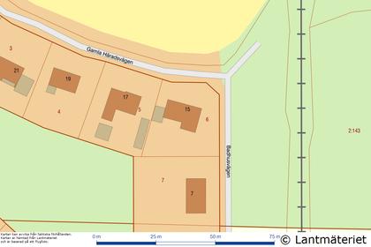 Illustrerad karta över fastigheten eller området