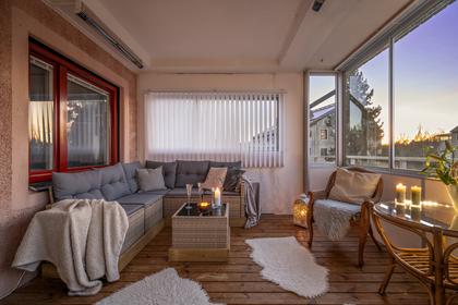 Balkong eller utsiktsbild