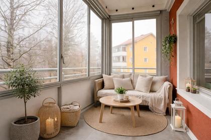 Balkong eller utsiktsbild