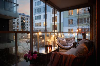 Balkong eller utsiktsbild