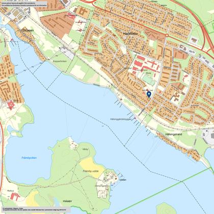 Illustrerad karta över fastigheten eller området