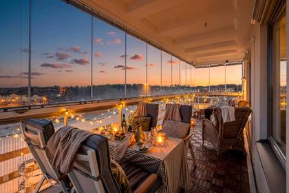 Balkong eller utsiktsbild