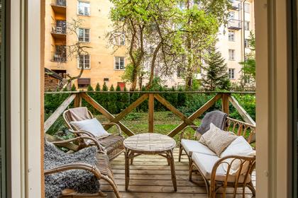 Balkong eller utsiktsbild