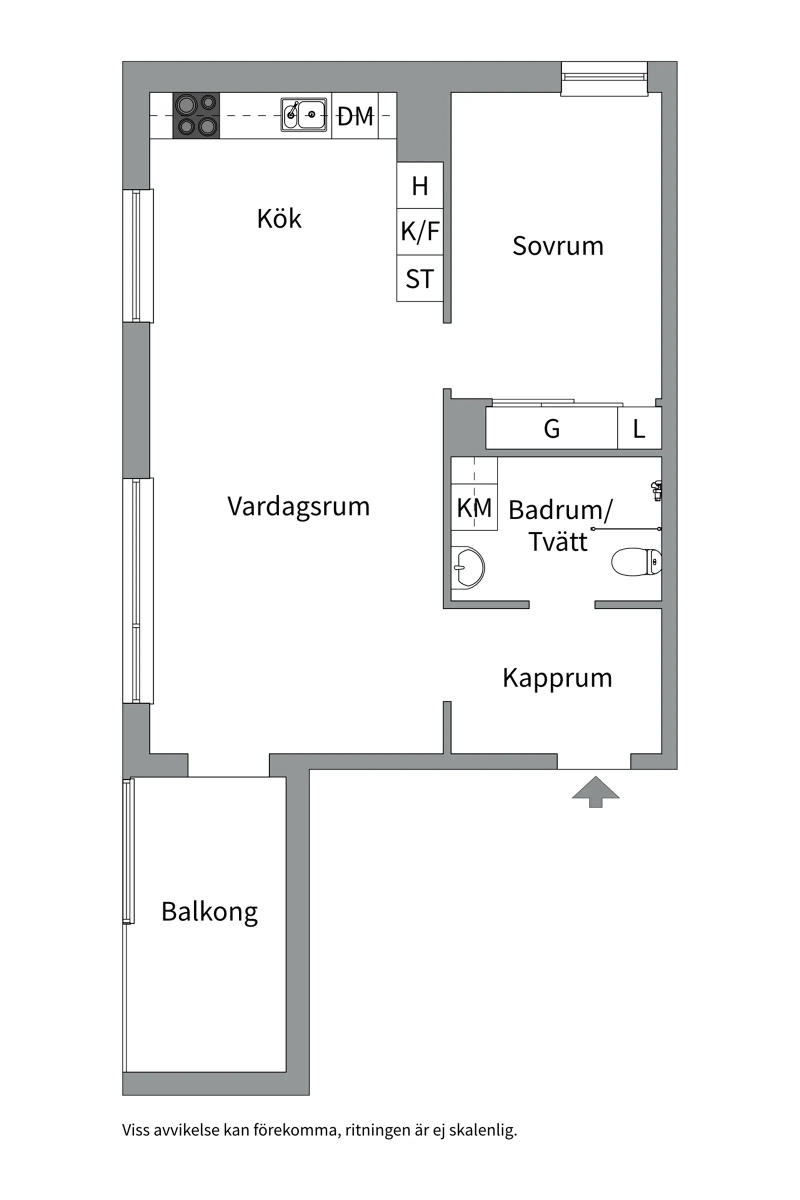 Planritning för Kvarnholmsvägen 88