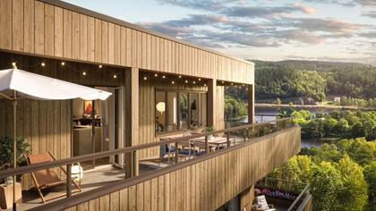 Balkong eller utsiktsbild