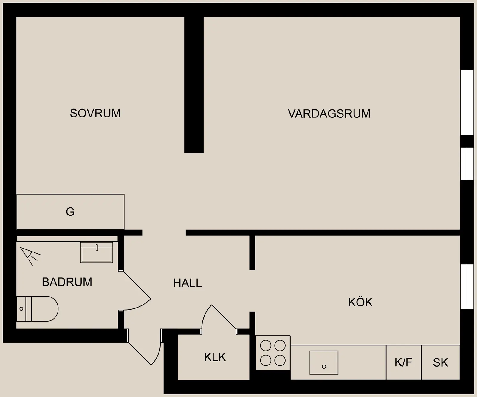 Planritning för Sankt Olofsgatan 40