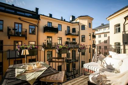 Balkong eller utsiktsbild