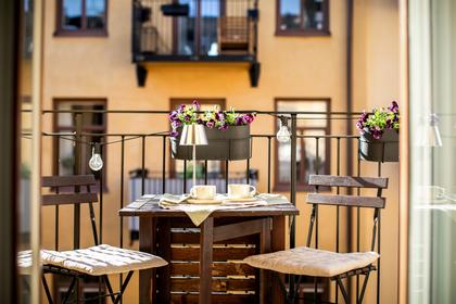 Balkong eller utsiktsbild