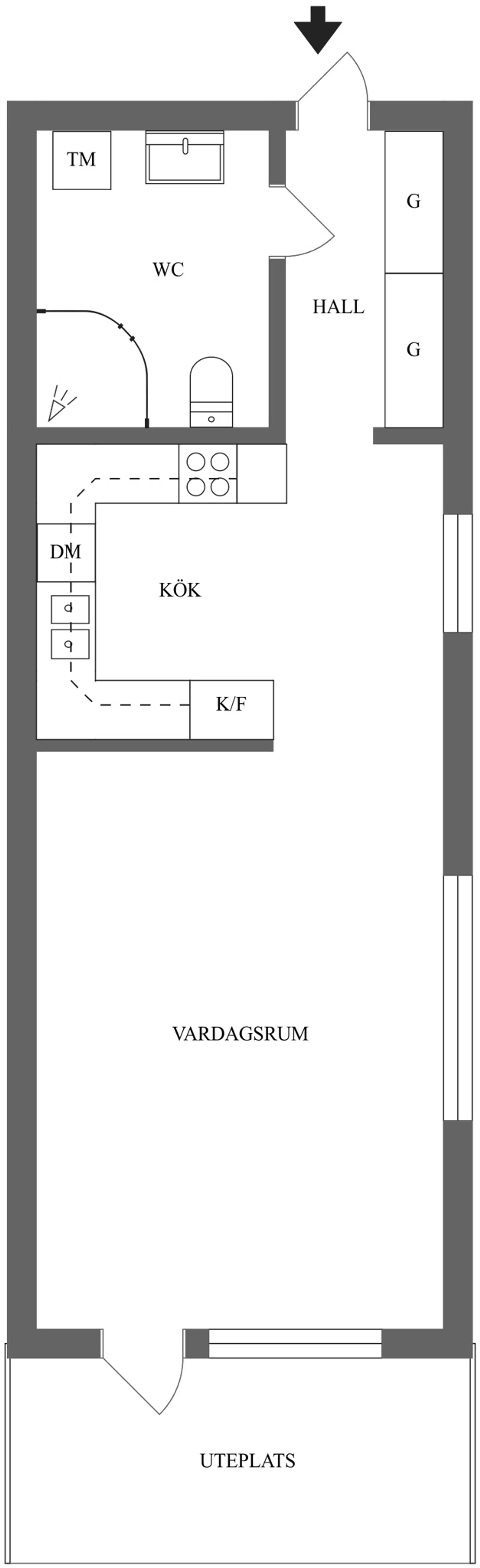 Planritning för Albrektsvägen 169
