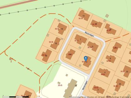 Illustrerad karta över fastigheten eller området