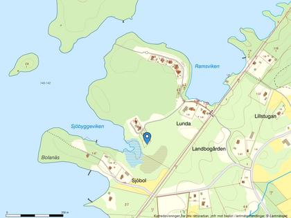 Illustrerad karta över fastigheten eller området