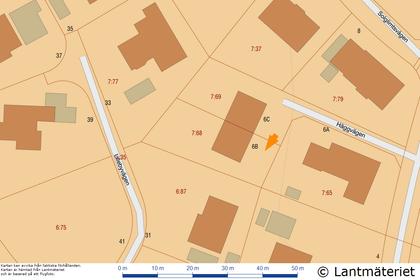 Illustrerad karta över fastigheten eller området