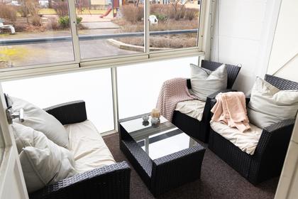 Balkong eller utsiktsbild