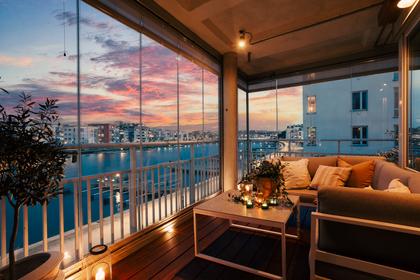 Balkong eller utsiktsbild