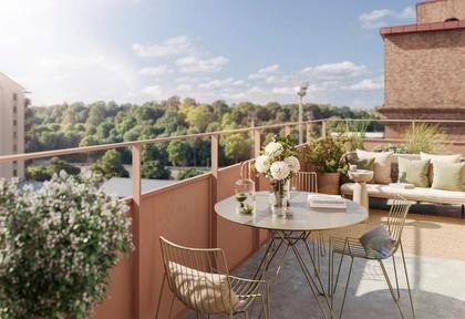 Balkong eller utsiktsbild