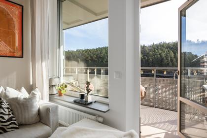 Balkong eller utsiktsbild