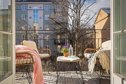 Balkong eller utsiktsbild