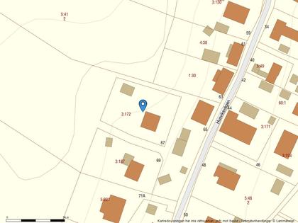 Illustrerad karta över fastigheten eller området