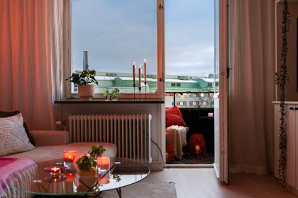 Balkong eller utsiktsbild