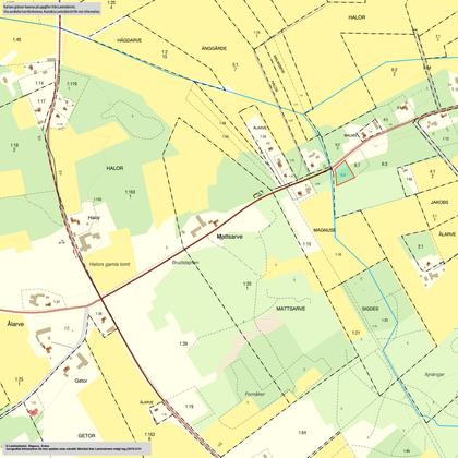 Illustrerad karta över fastigheten eller området