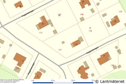 Illustrerad karta över fastigheten eller området