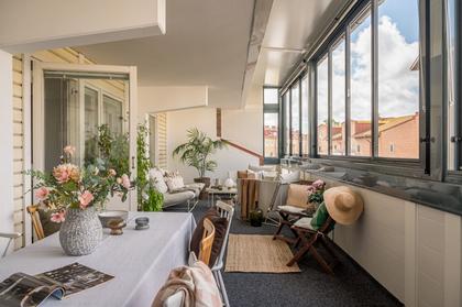 Balkong eller utsiktsbild