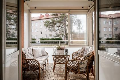 Balkong eller utsiktsbild