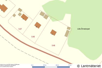 Illustrerad karta över fastigheten eller området