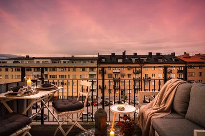 Balkong eller utsiktsbild