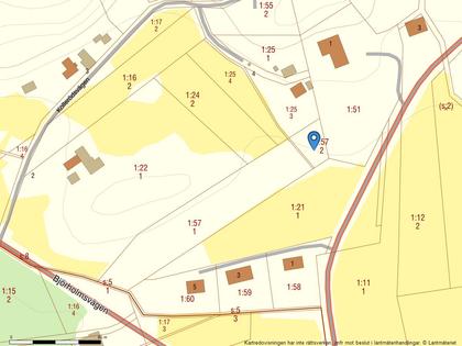 Illustrerad karta över fastigheten eller området