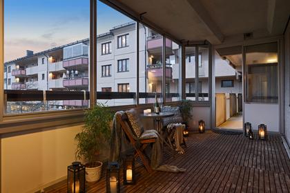 Balkong eller utsiktsbild