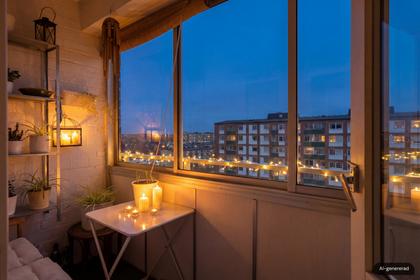 Balkong eller utsiktsbild