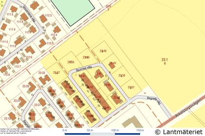 Illustrerad karta över fastigheten eller området