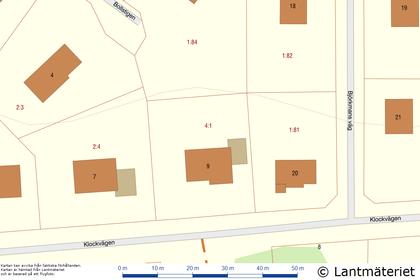 Illustrerad karta över fastigheten eller området
