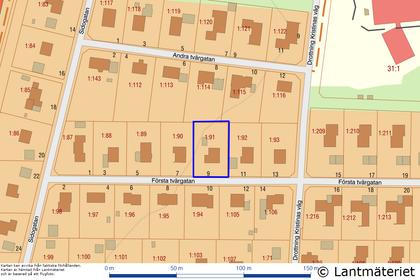 Illustrerad karta över fastigheten eller området