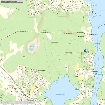 Illustrerad karta över fastigheten eller området