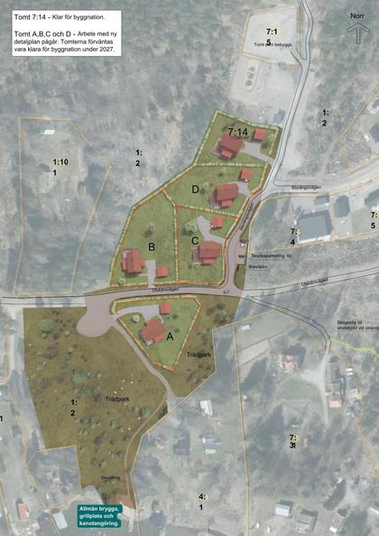 Illustrerad karta över fastigheten eller området