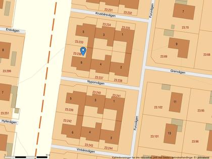 Illustrerad karta över fastigheten eller området