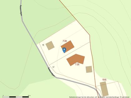 Illustrerad karta över fastigheten eller området