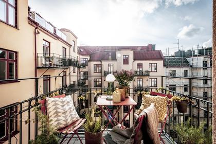 Balkong eller utsiktsbild